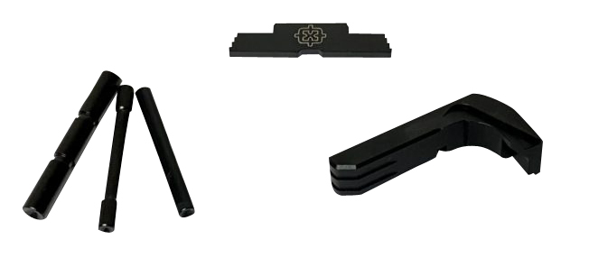 Cross Armory CRG4OKBK 3 Piece Kit Extended Compatible w/Glock Gen4 Black Steel/Aluminum Pistol