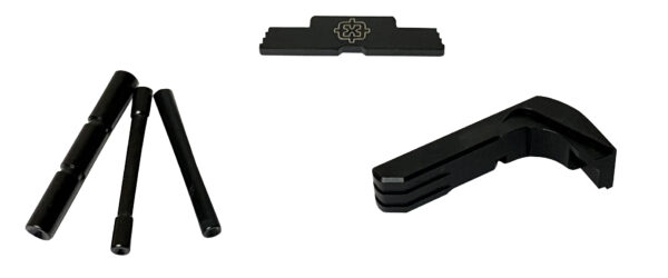 Cross Armory CRG5OKBK 3 Piece Kit  Extended Compatible w/ Glock 17/19/26/34 Gen5 Black Steel/Aluminum
