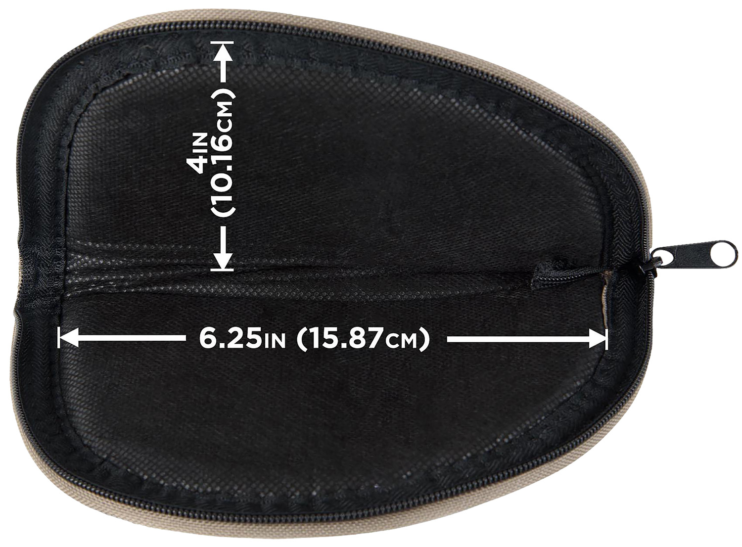 Allen 726 Pistol Case  6" Long Earth Tone Holds Handgun Endura