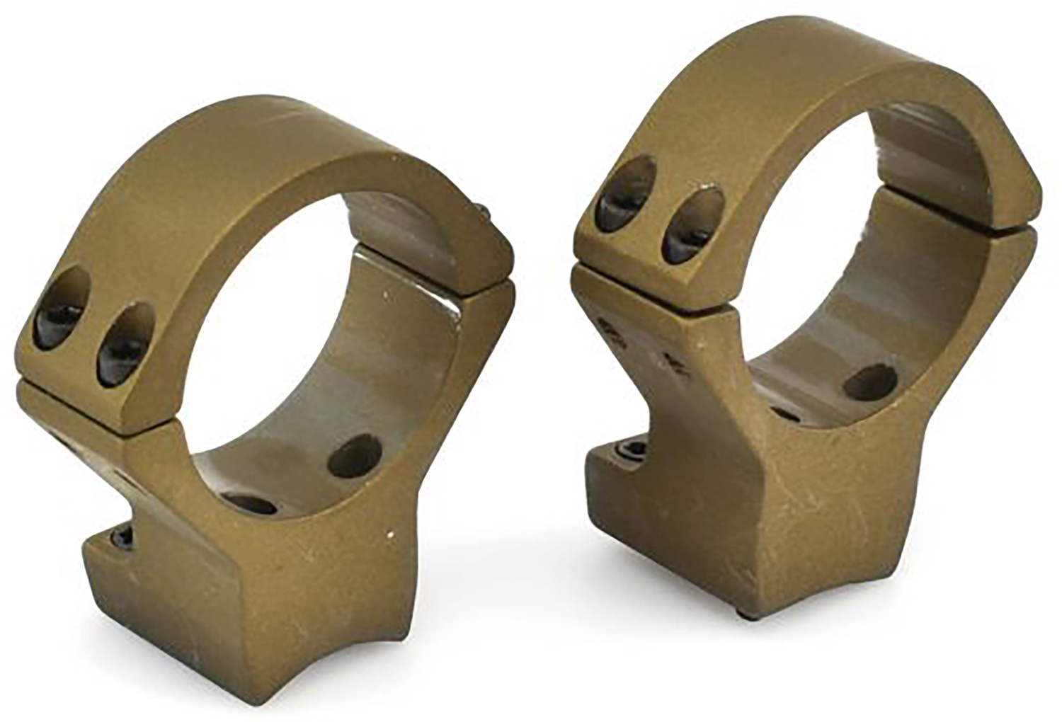 Talley HC850735 Scope Mount/Ring Combo  Burnt Bronze Aluminum 34mm Tube X-Bolt High Rings 0 MOA