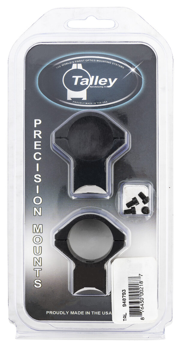 Talley 940793 Scope Mount/Ring Combo  Black Anodized Aluminum 1" Tube Savage 93R/B.Mag/Mark II Medium Rings 0 MOA