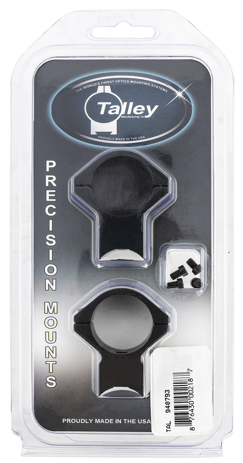 Talley 940793 Scope Mount/Ring Combo  Black Anodized Aluminum 1" Tube Savage 93R/B.Mag/Mark II Medium Rings 0 MOA
