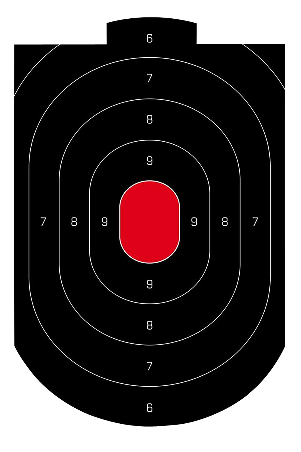 Birchwood Casey 35609 Dirty Bird  Oval Paper Target 12" x 18" 50 Per Pkg