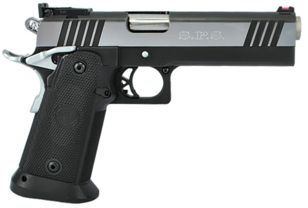 TriStar 85674 SPS Pantera 1911 9mm Luger 18+1 5" Stainless Steel Barrel, Black Chrome Serrated Steel Slide, Black Steel Frame w/Beavertail, Black Polymer Grip, Right Hand