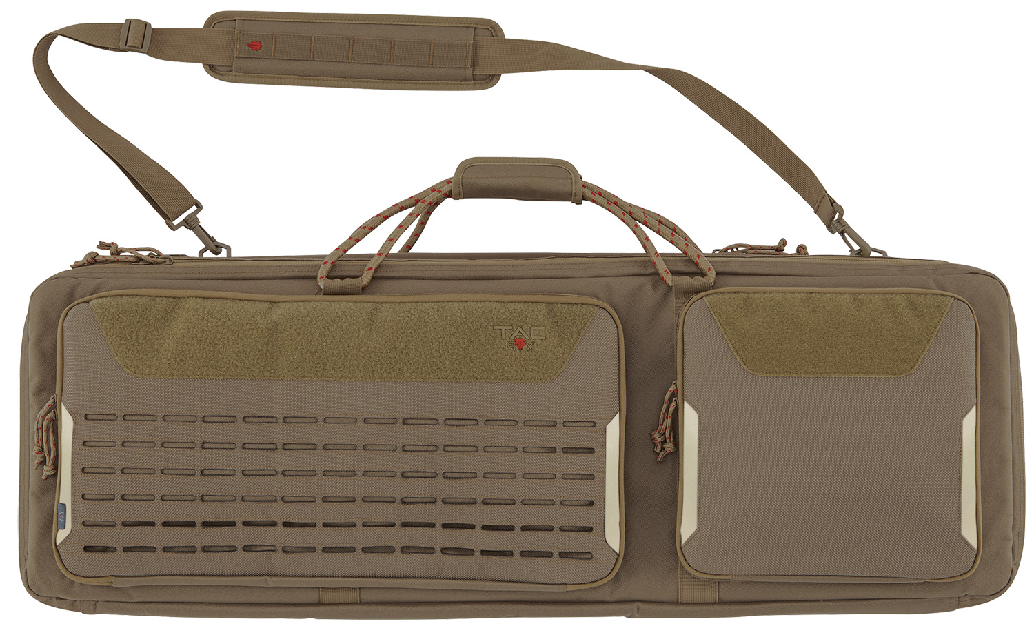 Tac Six 10839 Unit Tactical Case Coyote Polyester 2 Rifles