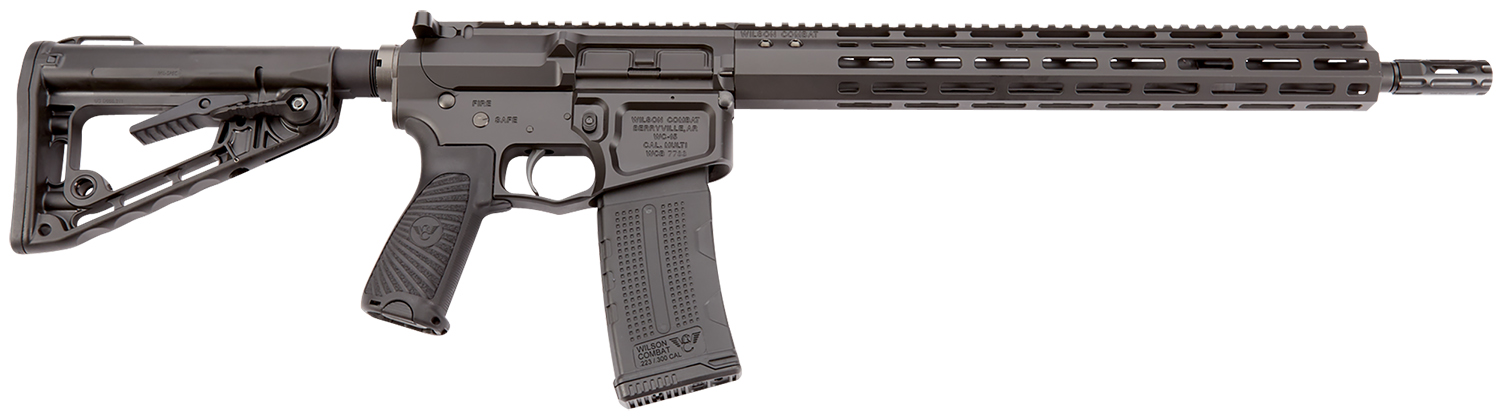 Wilson Combat TRRCRB556168 Recon Tactical 223 Rem/5.56 NATO 30+1 16" Black Threaded Barrel, Black Armor-Tuff Aluminum Receiver, M-LOK Handguard, Black Synthetic Wilson/Rogers Super Stoc Stock