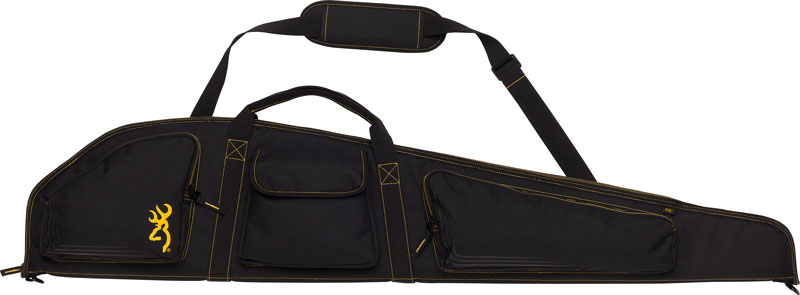 BROWNING BUCK MARK LOGO GUN - CASE 50" RIFLE BLK/GLD W/SLING