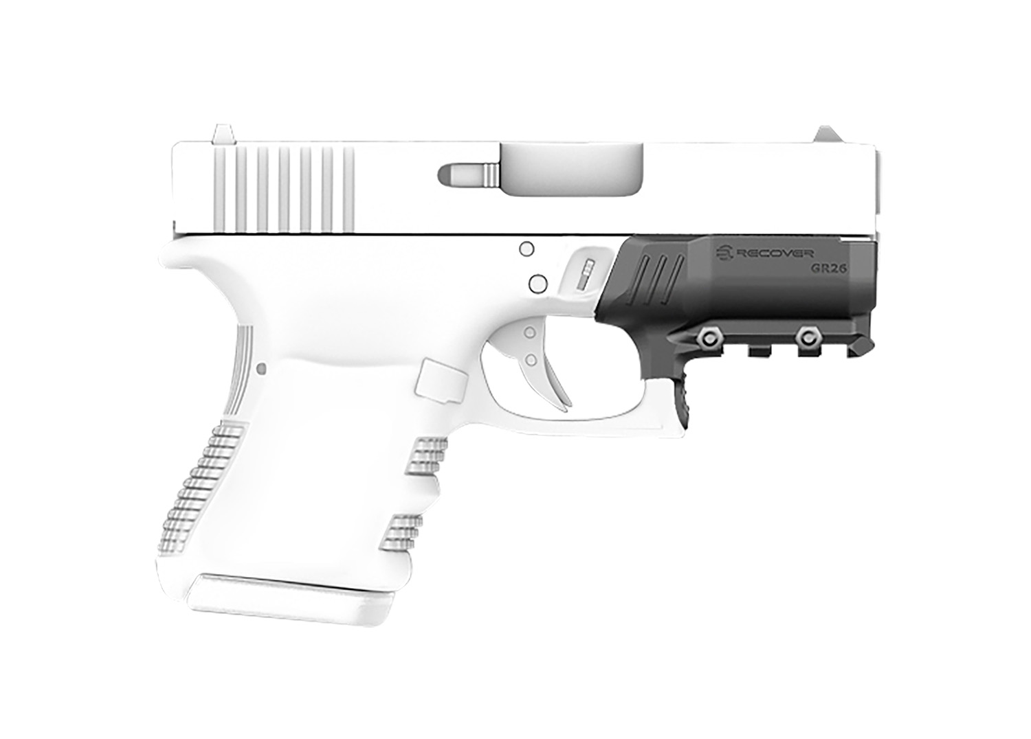 Recover Tactical GR2601 Rail Adapter for Glock 26 and 27  Black