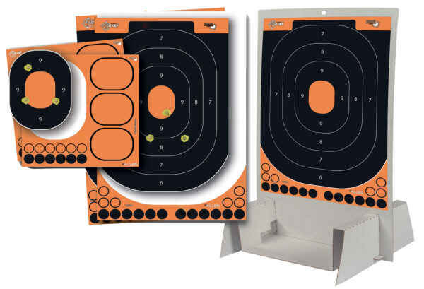 EZ-Aim 15548 Splash Reactive Trainer Kit Self-Adhesive Paper Black/Orange 14"x22" Oval