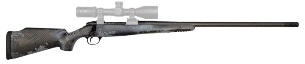 Fierce Firearms FCRG65PRC24TP Carbon Rage  Full Size 6.5 PRC 3+1, 24" Black C3 Carbon Fiber Barrel, Tungsten Gray Cerakote Titanium Receiver, Phantom Camo Fixed Fierce Tech C3 Stock, Right Hand