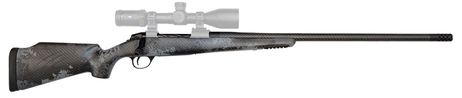 Fierce Firearms FCRG65PRC24TP Carbon Rage  Full Size 6.5 PRC 3+1, 24" Black C3 Carbon Fiber Barrel, Tungsten Gray Cerakote Titanium Receiver, Phantom Camo Fixed Fierce Tech C3 Stock, Right Hand