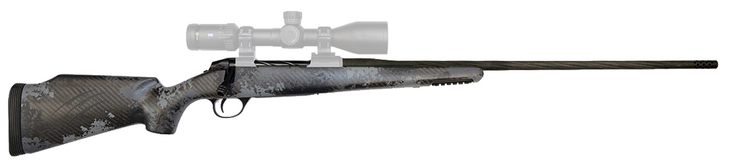 Fierce Firearms FRG7MMRM24BU Twisted Rage  Full Size 7mm Rem Mag 3+1 24" Black Cerakote Fluted Threaded Barrel, Black Cerakote Steel Receiver, Urban Camo C3 Carbon Rage w/Pic Rail Carbon Fiber Stock