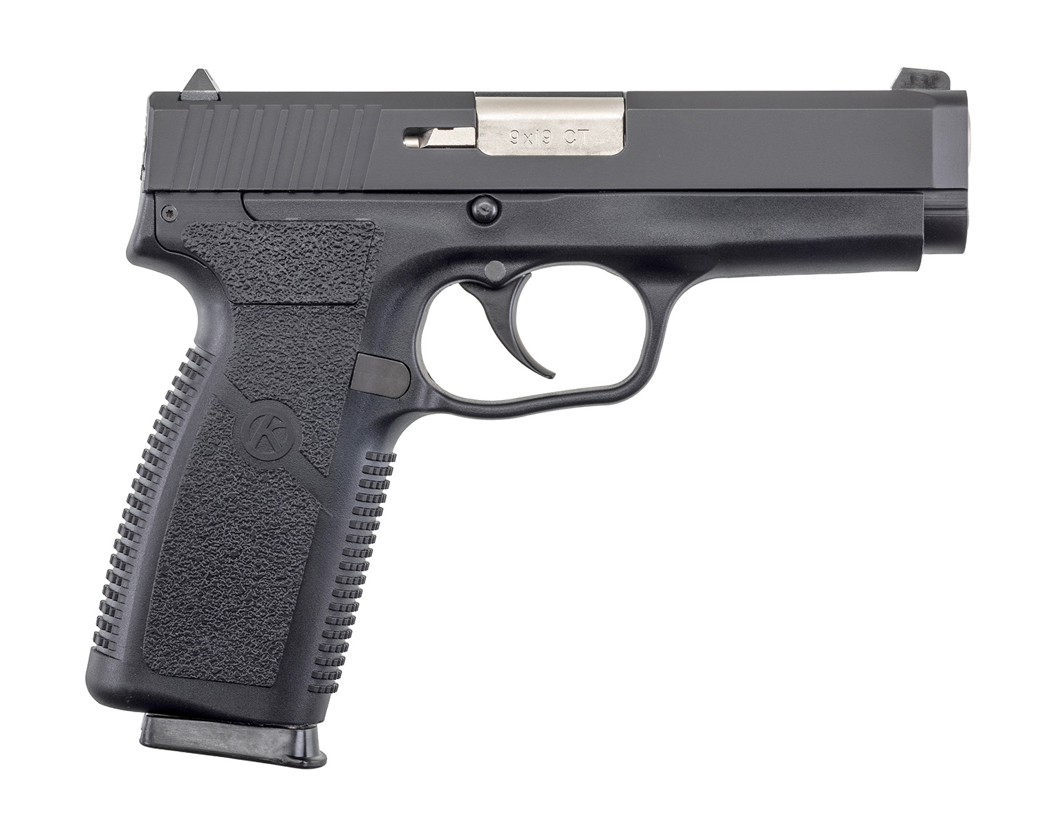 Kahr Arms CT9093CB CT9  9mm Luger 8+1 4" Barrel, Black Polymer Frame, Serrated Matte Black Stainless Steel Slide & Texture Polymer Grip