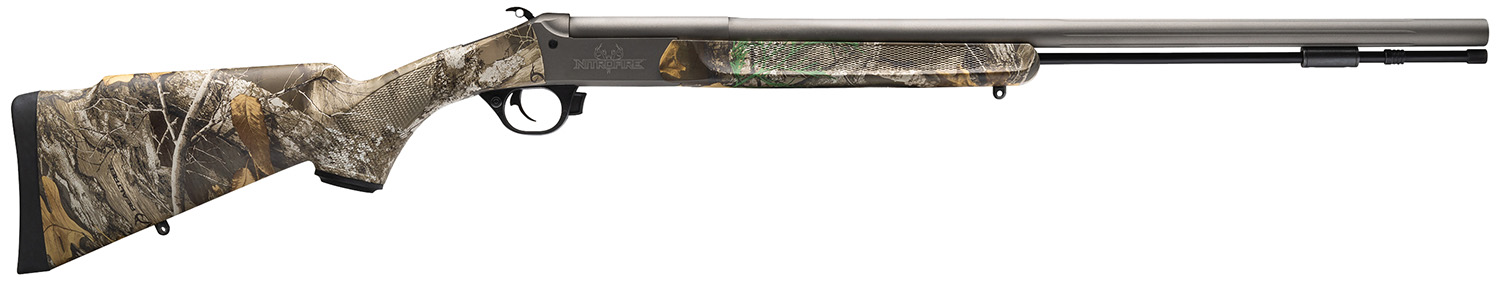 Traditions NitroFire VAPR .50 Cal 209 Primer 26" Fluted & Tapered Barrel Muzzleloader – Realtree Edge Stock, Gray Cerakote