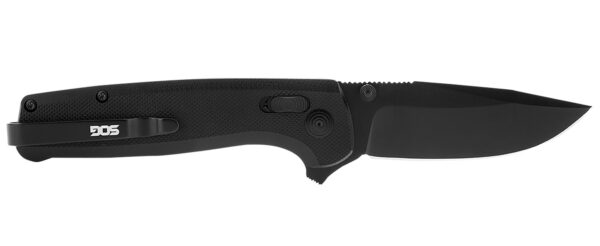 S.O.G SOGTM1027CP Terminus XR 2.95" Folding Clip Point Plain Black TiNi D2 Steel Blade Black G10 Handle Includes Pocket Clip