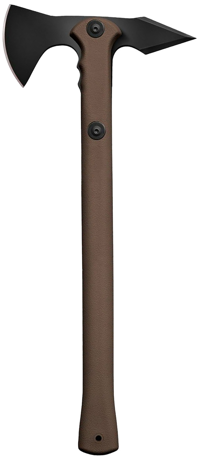 Cold Steel CS90PTHF Trench Hawk  3.50" Blade 1055 Carbon Steel Blade Flat Dark Earth Polypropylene Handle 19"
