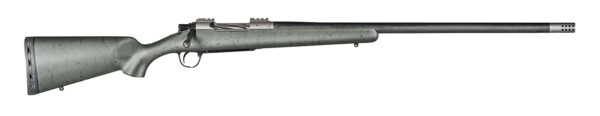 Christensen Arms CA10268215432 Summit TI  Full Size Frame 300 Win Mag 3+1, 26" Natural Titanium Steel Threaded Barrel, Natural Titanium Aluminum Receiver Green w/Black Webbing Fixed Sporter Stock