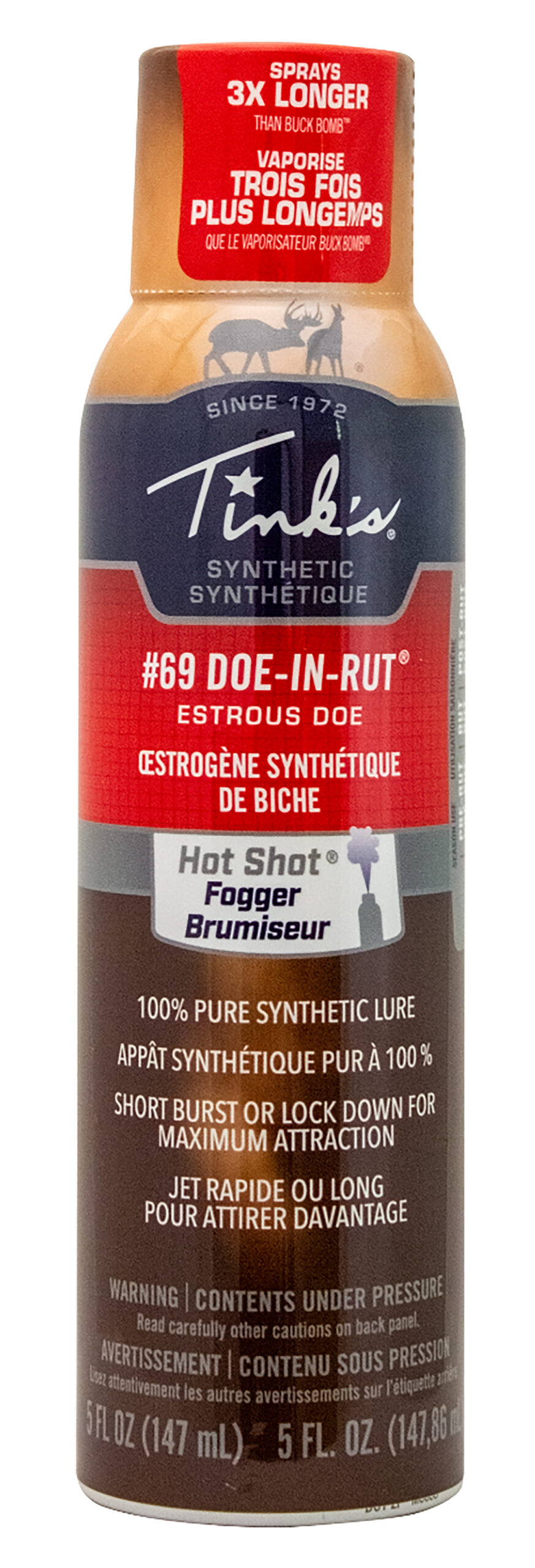Tinks W5271 BL #69 Fogger Deer Attractant Doe In Estrus Scent 5 oz Aerosol