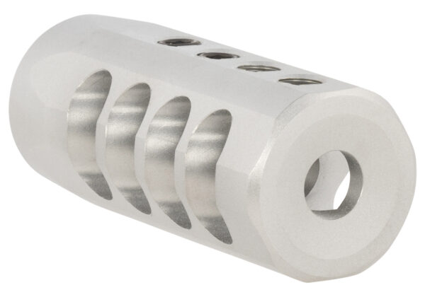Christensen Arms 8100001701 Side-Baffle  Natural Titanium, 5/8"-24 tpi Threads, 30 Cal (.920" D Bull barrel)