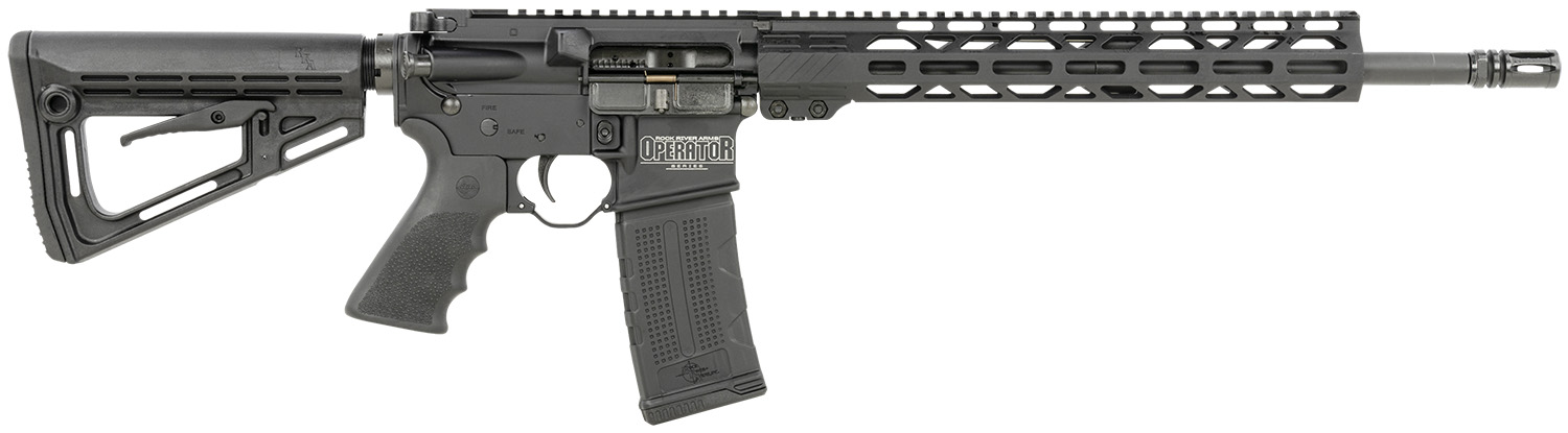 Rock River Arms OP1500 LAR-15M Operator ETR Carbine 5.56x45mm NATO 16" 30+1, Black, RRA NSP-2 Stock & Hogue Grip, Carrying Case