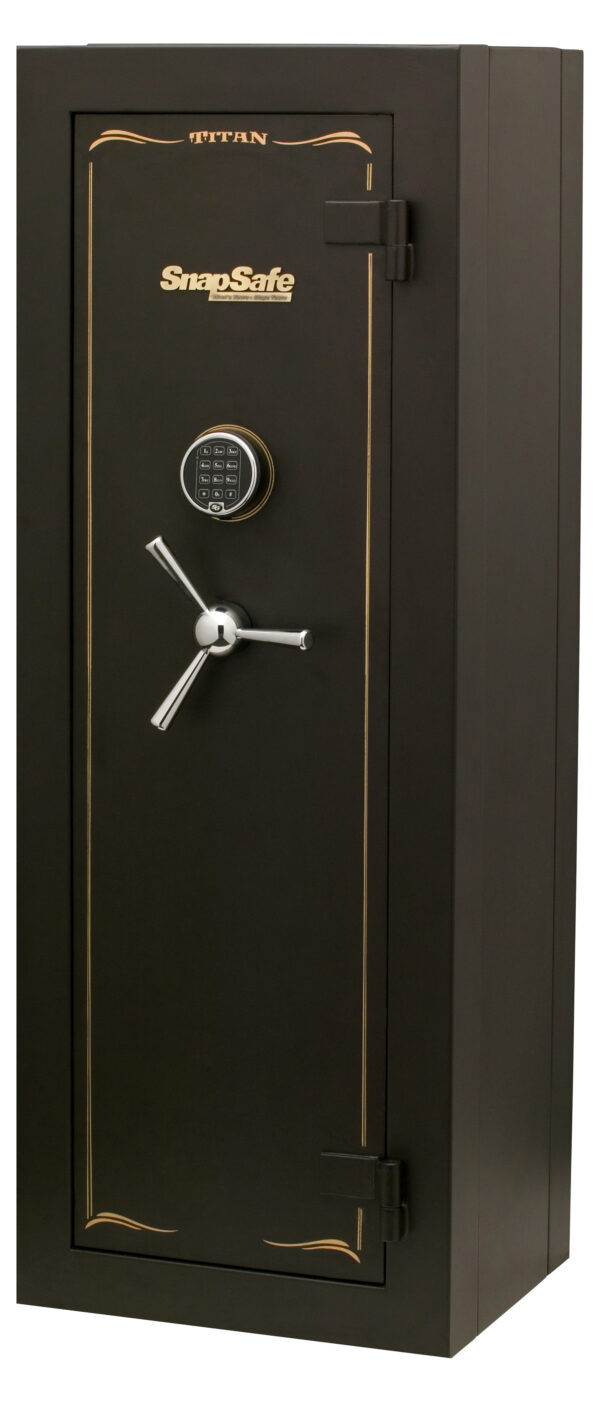 SnapSafe 75010 Titan Modular Safe Access Code/Key Entry, Black 9 Gauge Steel, 9 Gun Slots, 12+ Long  Gun Capacity