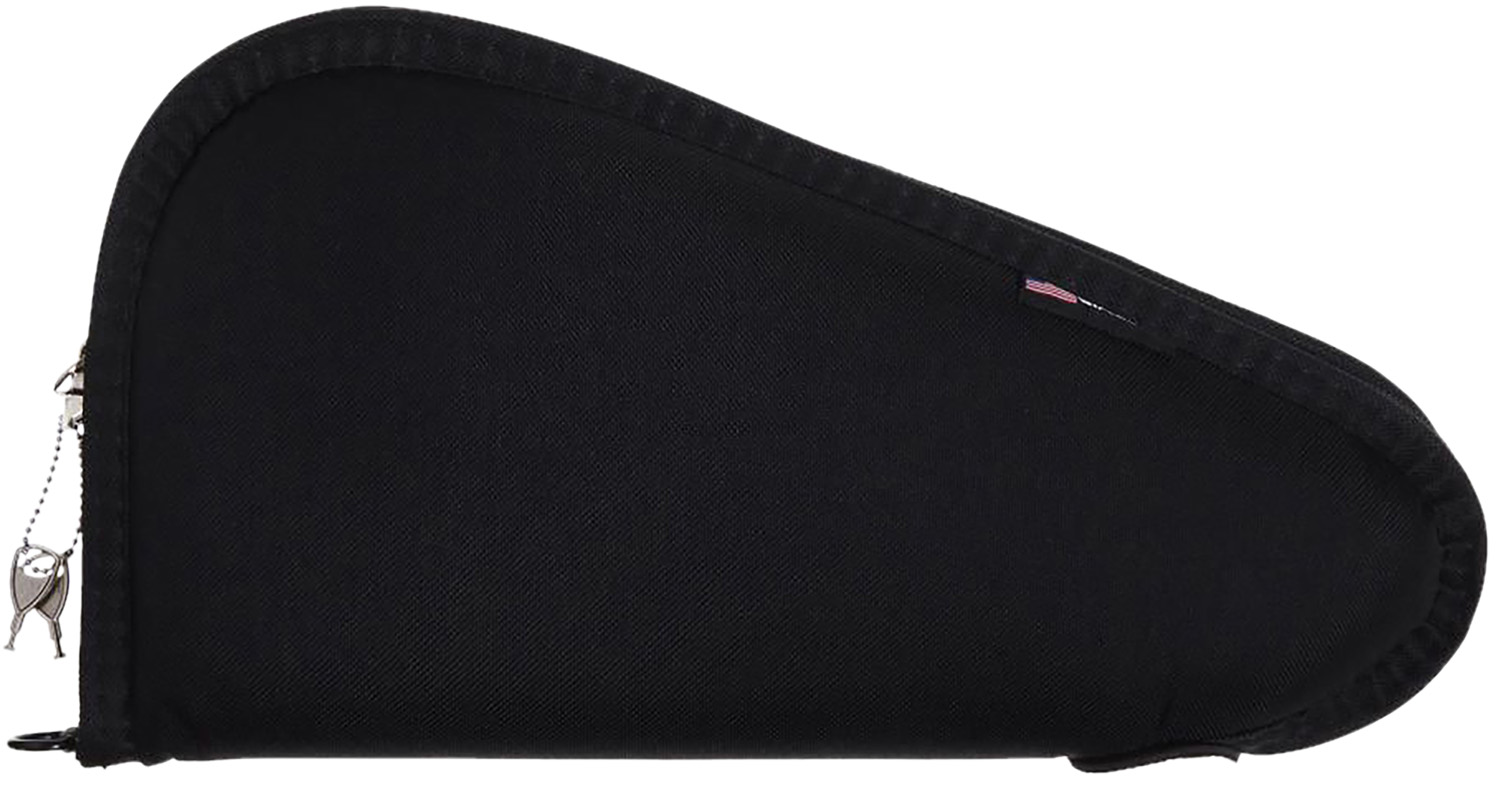 Allen 7413 Locking Handgun Case Black Endura, YKK Zippers & Foam Padding Includes 2 Keys 13" L