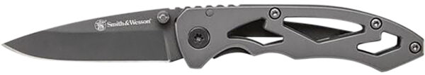 Smith & Wesson Knives CK400CP Skeletonized  2.20" Folding Drop Point Plain Stainless Steel Blade 3.20" Handle Includes Pocket Clip