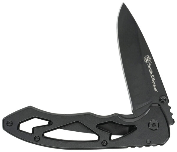 Uncle Henry CK400LCP Skeletonized  Large 3" Folding Drop Point Plain Stainless Steel Blade 4.40" Handle Includes Pocket Clip