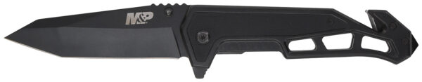 Smith & Wesson Knives 1160826 M&P Body Guard Folding Plain Black 8Cr13MoV SS Blade 5.26" Black Steel/G10 Handle Includes Pocket Clip