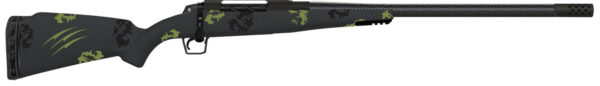 Fierce Firearms TROG300WIN24BF CT Rogue  300 Win Mag 3+1 24" Carbon Fiber Barrel, Black Cerakote Titanium Rec, Forest Camo Rogue Stock