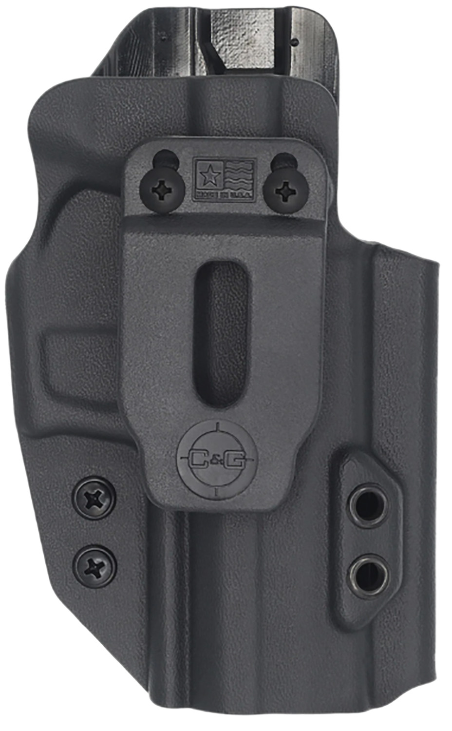 C&G Holsters 0288100 Covert  IWB Black Kydex Belt Clip Fits Sig P320C