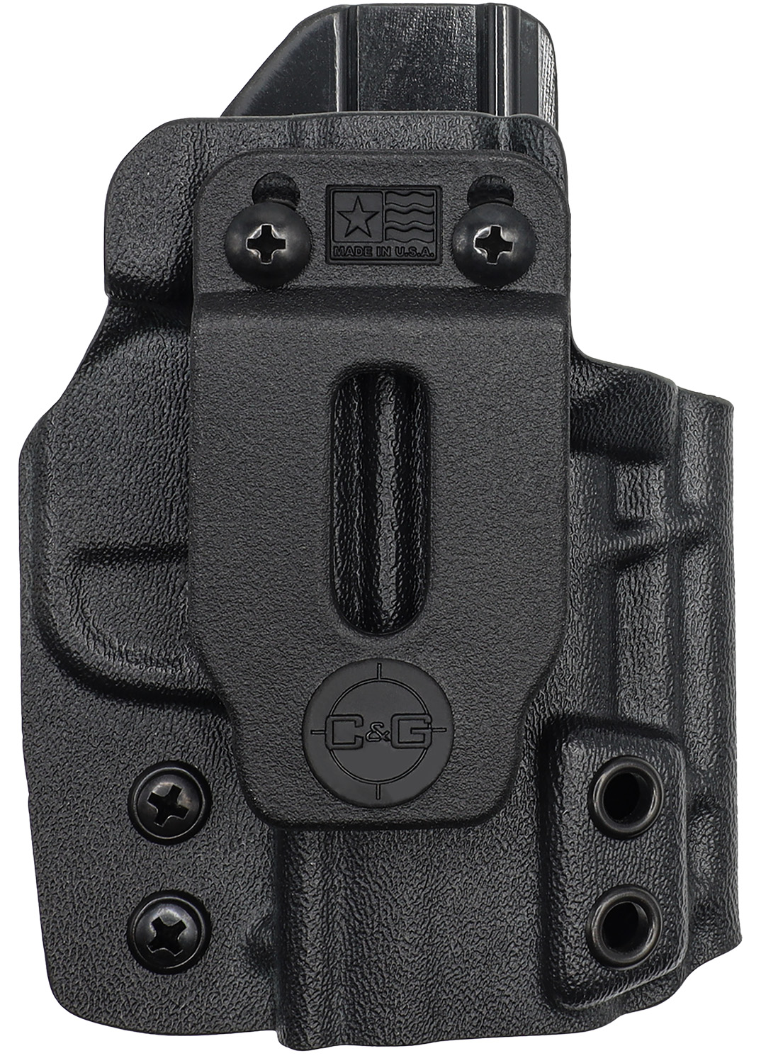 C&G Holsters 0952100 Covert  IWB Black Kydex Belt Clip Fits Springfield Hellcat Right Hand