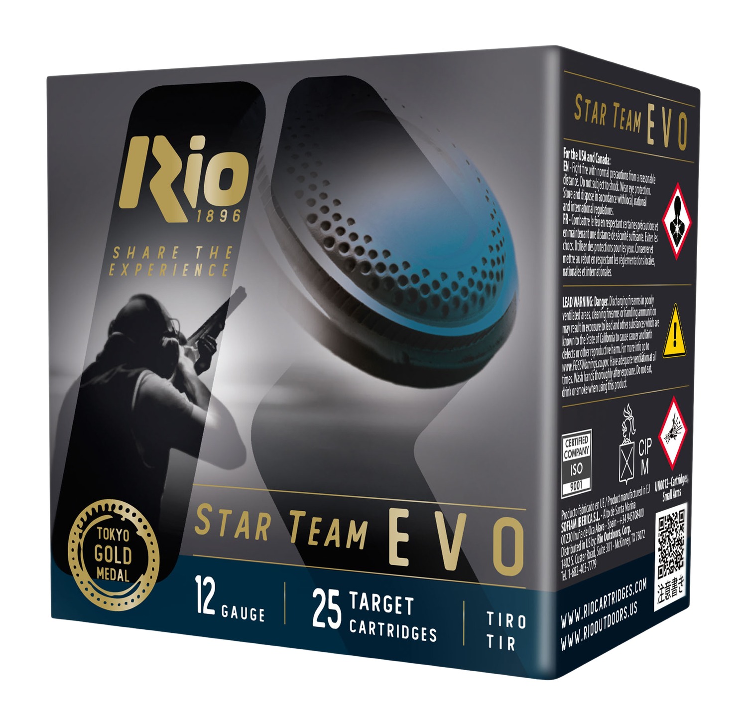 Rio Ammunition ST32HV8 Star Team EVO High Velocity 12 Gauge 2.75" 1 1/8 oz 8 Shot 25 Per Box/ 10 Cs