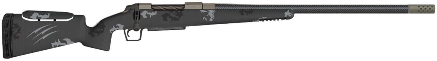 Fierce Firearms FCTRXP308WIN20TP CT Rival XP 308 Win 4+1 20" C3 Carbon Fiber, Tungsten Gray Titanium Rec, Phantom Camo Carbon Fiber Rival Stock with Adj. Cheek Piece, Radial TI Muzzle Brake