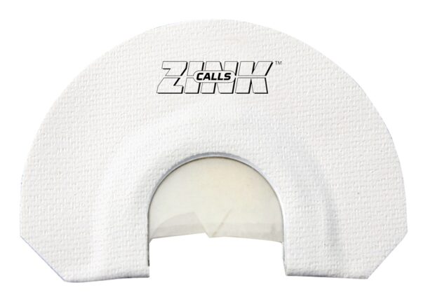 ZINK ZNKZNK312 Lucky Lady  Diaphragm Call Triple Reed Turkey Sounds White V-Notch Cut