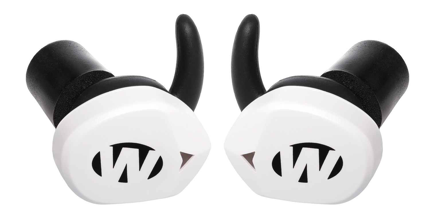 Walker's GWPSLCR2BTWHT Silencer BT 2.0 Electronic Ear Buds Sports South Exclusive White Polymer