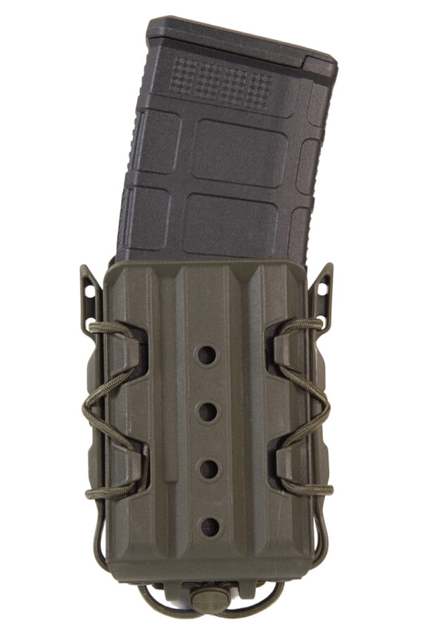 High Speed Gear 16TA01OD TACO V2 OD Green Polymer, 2" Belt Clip/MOLLE U-Mount, Compatible w/ Rifle Mags