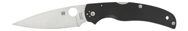 Spyderco C244GP Native Chief Lightweight 4.02" Folding Plain Stonewashed CTS BD1N SS Blade/Black Textured FRN Handle Includes Pocket Clip