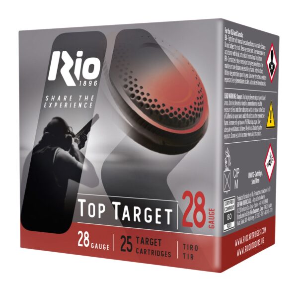 Rio Ammunition RC289 Top Target  28 Gauge 2.75" 3/4 oz 9 Shot 25 Per Box/ 10 Case