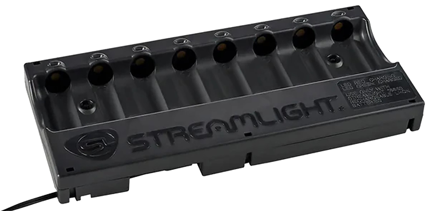 Streamlight 20233 8-Unit Bank Charger  Black SL-59/CR123A Battery 12V DC