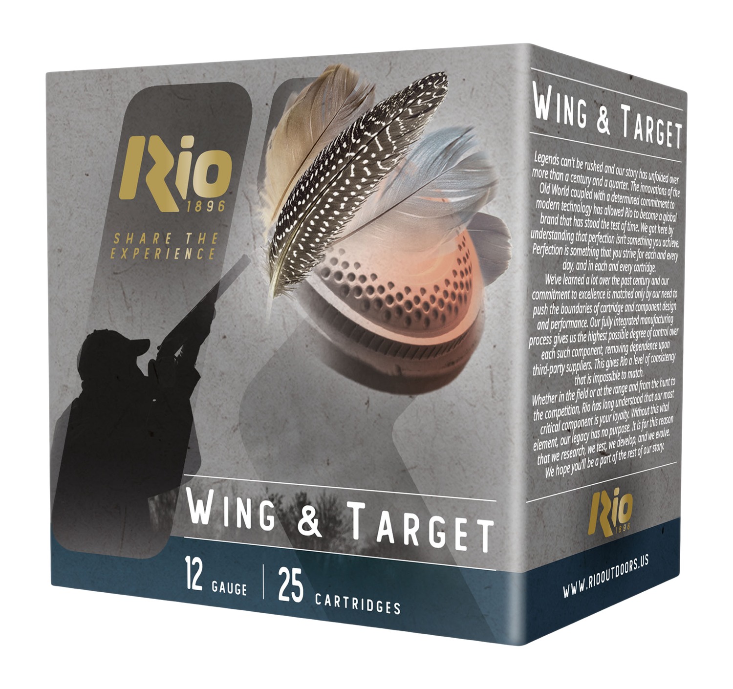Rio Ammunition WT2875 Wing & Target  12Gauge 2.75" 1oz 7.5Shot 25 Per Box/10 Case