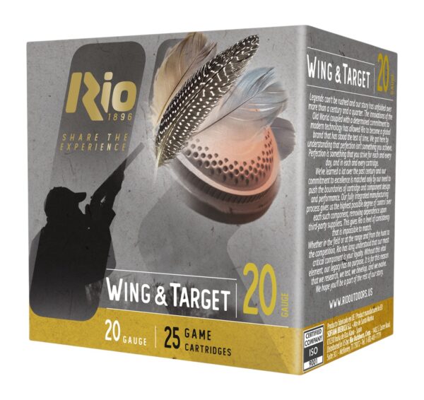 Rio Ammunition WT208 Wing & Target  20Gauge 2.75" 7/8oz 8Shot 25 Per Box/10 Case