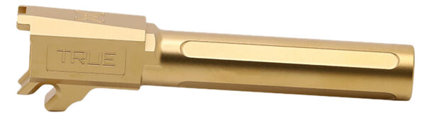 True Precision Inc TPP365XLBXG Sig  9mm Luger 3.70" Fluted Gold TiN Stainless Steel, Fits Sig P365XL/P365X-MACRO