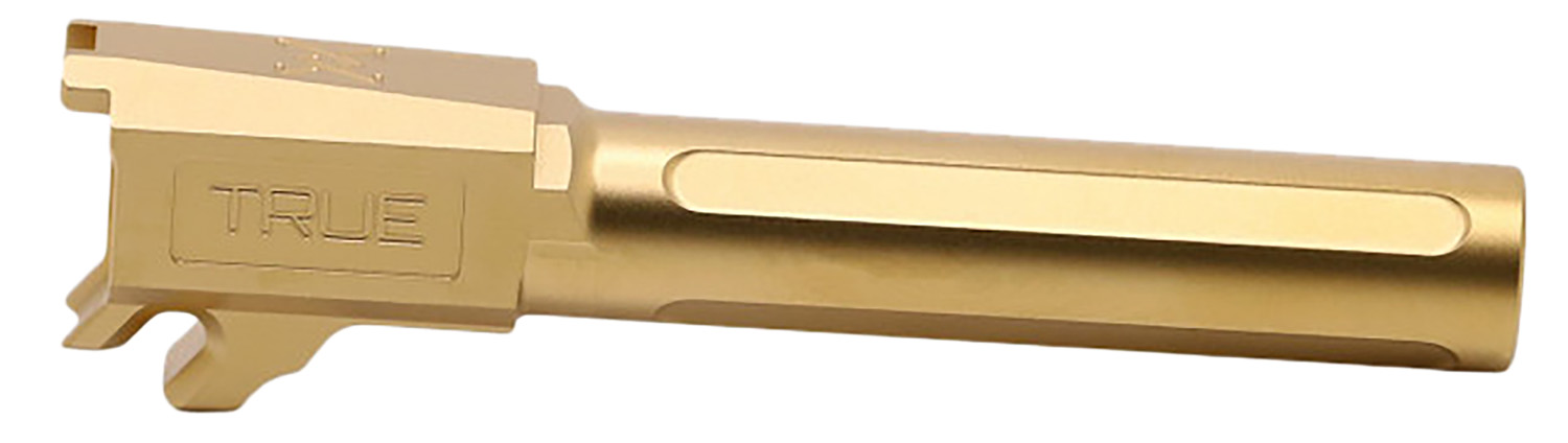 True Precision Inc TPP365XLBXG Sig  9mm Luger 3.70" Fluted Gold TiN Stainless Steel, Fits Sig P365XL/P365X-MACRO