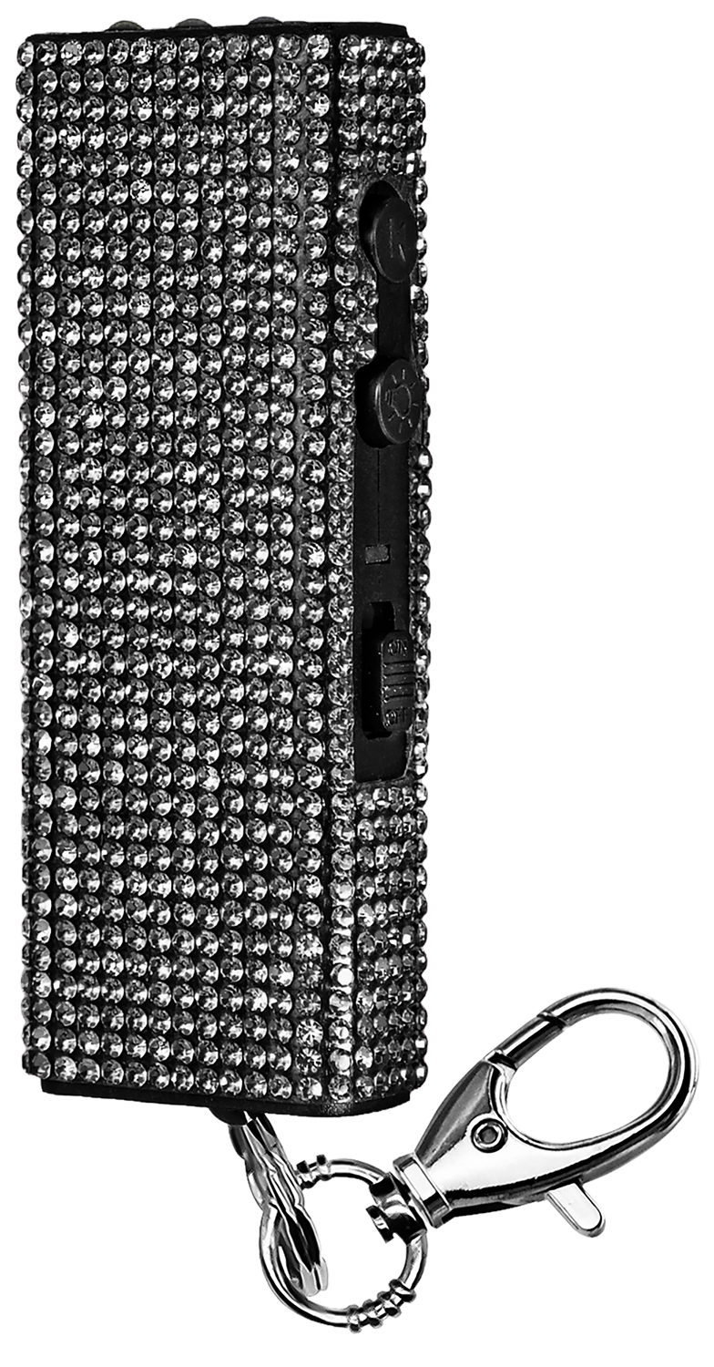 SKYLINE USA INC SGGDBOBK Stun Gun Bring-It-On Black Features LED Light Includes Keychain