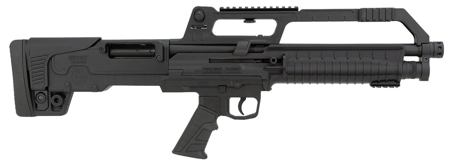 Escort HEBA20180001 BullTac SA 20 Gauge Semi-Auto 3" 5+1 18" Black Stainless Steel Barrel, Black Aluminum/Polymer Receiver w/Picatinny Rail, Black Bullpup Synthetic Stock, Black Grip