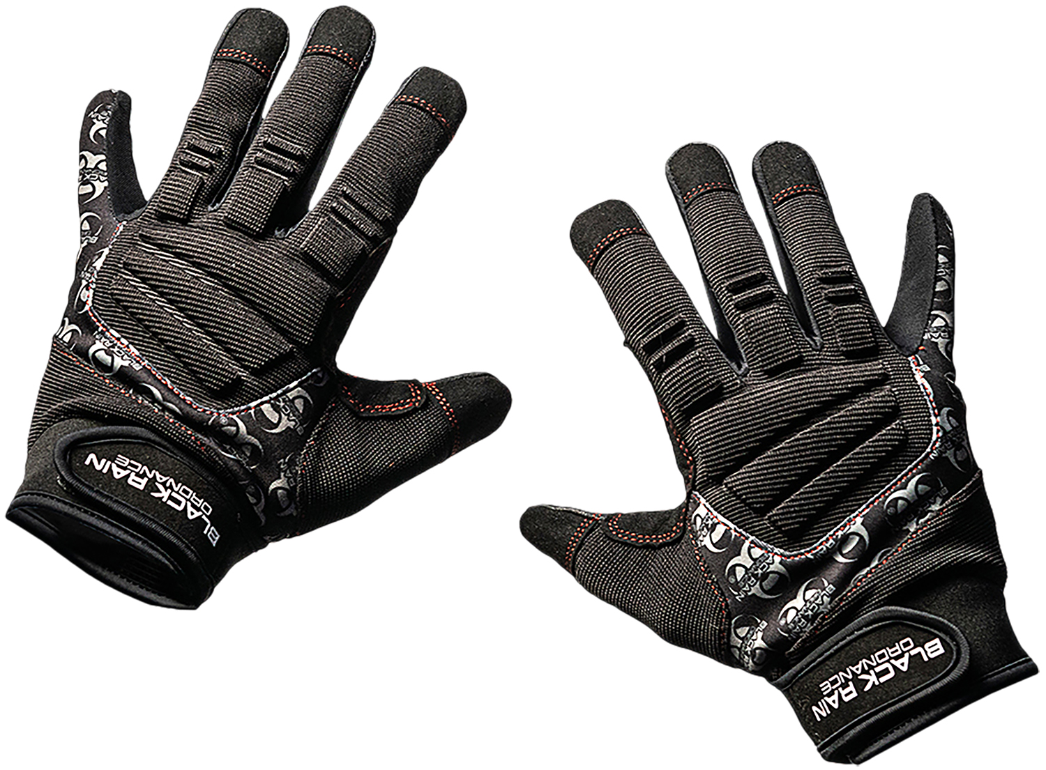 Black Rain Ordnance TACTGLOVEBLK/GRYXL Tactical Gloves  Black/Gray XL Velcro