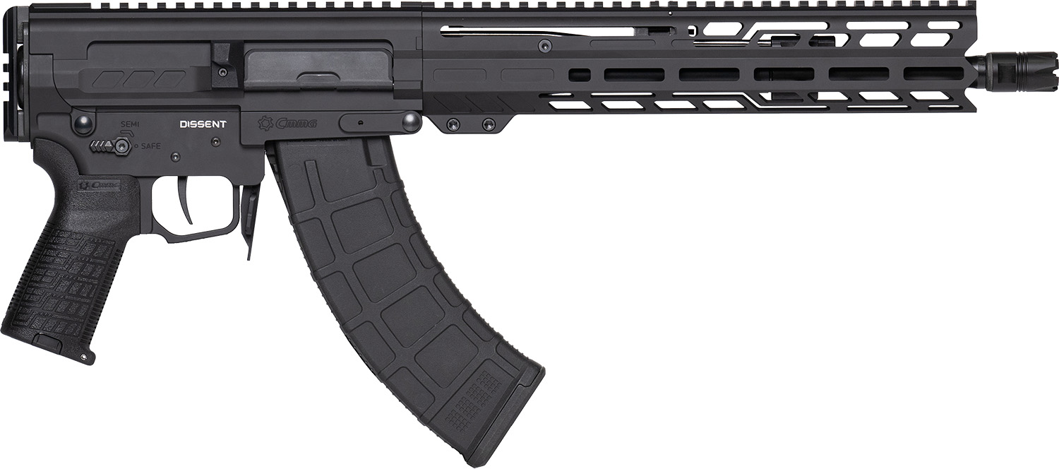 CMMG 86A8E0BAB Dissent MK47 7.62x39mm 30+1 12.50" Black Nitride Threaded Barrel, M-LOK Handguards, Black Armor Cerakote Aluminum Picatinny Rail Receiver