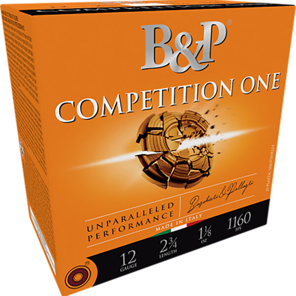 B&p Ammunition 12B18CP8 Competition One  12Gauge 2.75" 1 1/8oz 8Shot 25 Per Box/10 Case
