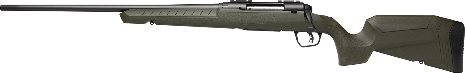 Savage Arms 32073 Axis 2 243 Win 4+1 22" Matte Black Sporter Barrel, Matte Black Drilled & Tapped Steel Receiver, Fixed Green Synthetic Stock, Left Hand